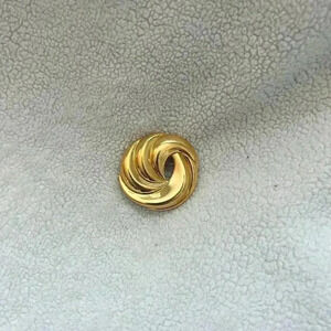 Vintage Gold Tone Napier Swirl Brooch Pin